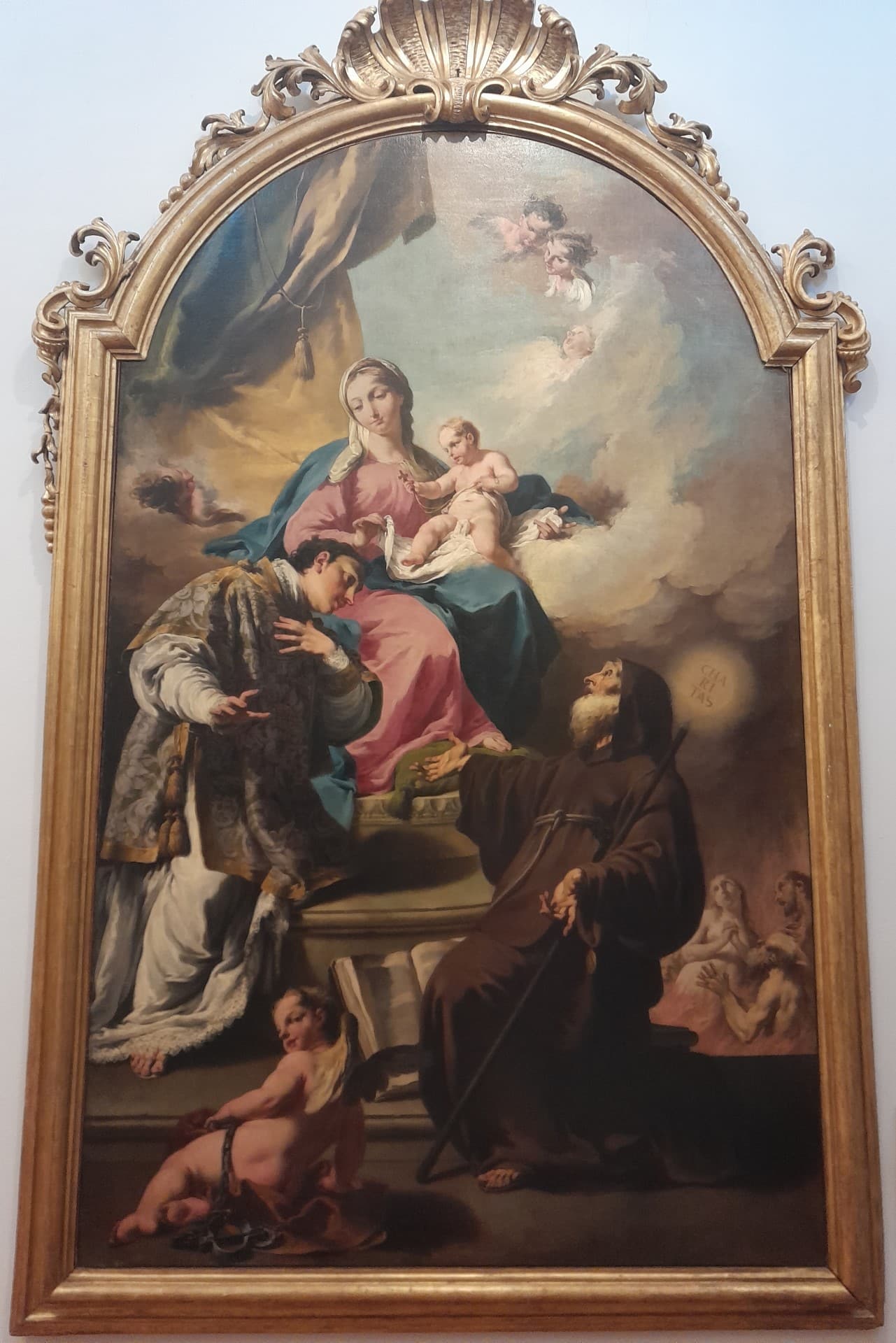 Madonna Col Bambino, San Leonardo, San Francesco Di Paola E Le Anime ...